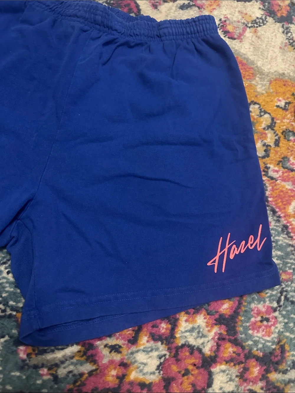 Hazel Boutique Women's Elastic Waiste Athletic Shorts - Royal Blue